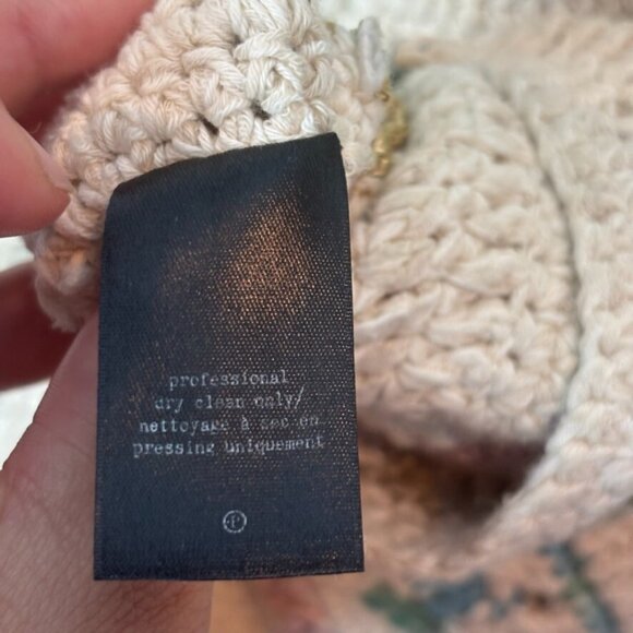 Rag & Bone Hearst Cotton Bamboo Alpaca Blend Crochet Cardigan Sweater SZ XS Boho - Picture 8 of 14